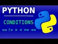 Python Tutorial Beginners - Conditions