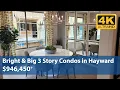 Bright and Big 3 Story Condos in Hayward CA 946 450 2 119 Sq ft 4 Bed 3 5 Bath
