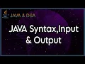 Java syntax Input Output in Java Bangla With problem solution Tech Codism With Farhana