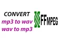 Convert Mp3 To Wav Or Wav To Mp3 Using ffmpeg