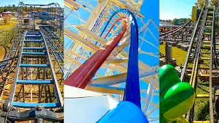 Every Roller Coaster at Fun Spot America Atlanta! Multi Angle POV of ArieForce One!