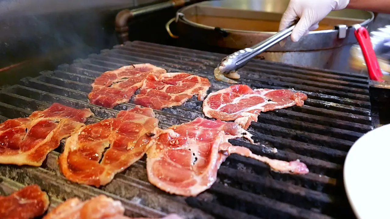 New York City Food - VIETNAMESE BBQ MEAT PLATTER Steak, Shrimp, Chicken, Pork Madame Vo NYC