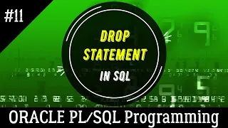 11 How to use the DROP Command in SQL in SQL PLUS CLI Oracle Programming