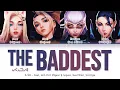 Download Lagu KDA 'THE BADDEST ft  GI DLE, Bea Miller, Wolftyla' Lyrics Color Coded Lyrics