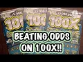 BEATING ODDS ON 100X CA Scratchers