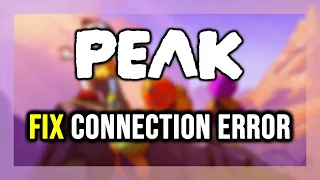 How to FIX PEAK Connection Error Server Error