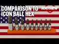 MAYHEW short ballend hex socket set 7pc Compared to Icon ballhex