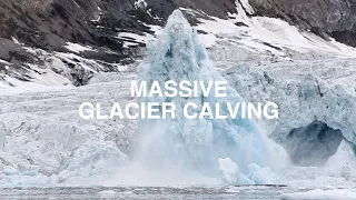 Massive Glacier Calving in Burgerbukta