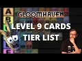 Ranking level 9 Gloomhaven cards inc Jaws of the Lion