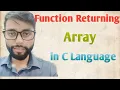 Function Returning Array in C