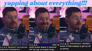 julien gets the podcast mic out and yaps with chat (while driving fast) |iRacing