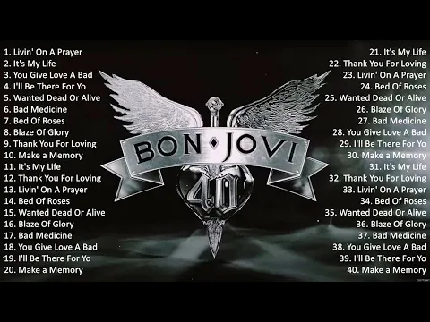 Download MP3 Bon Jovi Greatest Hits Playlist Full Album ~ Best Rock Rock Songs Collection Of All Time