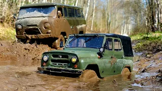 Лучше большая Буханка, чем УАЗ от WPL. Тест в гряземесе ... RC OFFroad 4x4