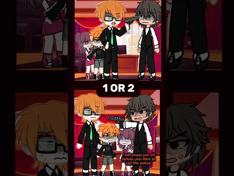 CALL THE POLICE HURRY 1 OR 2 ?! #chocopikauwu #gacha #trend #fyp #memes #gachaedit