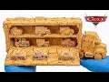 ASMR Disney Pixar Cars Restoration Restore Lightning McQueen Mack Mini Racers Hauler in Scrapyard
