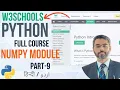 W3Schools Python Full Course Part 9 NumPy Module in Python Python NumPy Basics