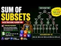 Sum of Subsets Explained Backtracking Algorithm DAA Full Tutorial
