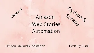 Amazon Web Story using Python and Scrapy - Web Stories Automation