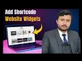How to add a shortcode in wordpress website widgets Enablewebsitedesign