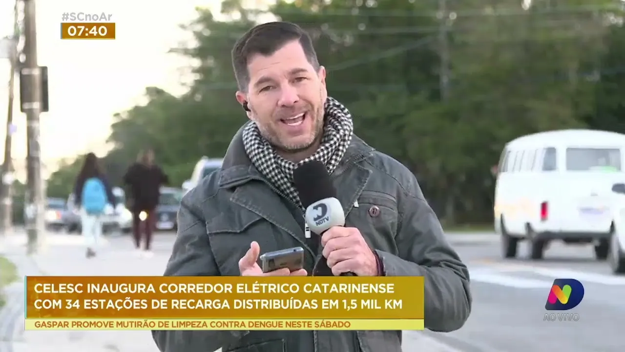 Celesc inaugura corredor elétrico catarinense com 34 estações de recarga distribuídas em 1,5 mil km