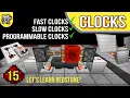 Redstone Clocks ALL Speeds Lengths Let s Learn Redstone 15 Minecraft Bedrock Tutorial