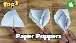 TOP 3 LOUDEST Origami Paper Poppers Tutorial 💥I Best Origami Petard From Paper Step By Step