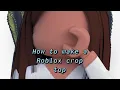 How to make a Roblox crop top beginners