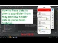 How to Pass data to phone app dialer from recyclerview holder data is parse from firebase