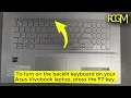 Asus Vivobook Keyboard light On Off (2025) Enable Keyboard Backlight