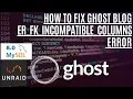 Fixing Ghost Blog ER - FK