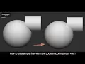 How to make fillet after make boolean in ZBRUSH 4R8