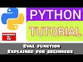 How To Use eval Function in Python Beginner Friendly Explanation