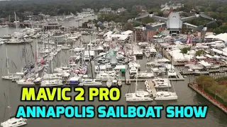 Mavic 2 Pro on trip to Annapolis Sailboat Show 2018.  Best 4K Cinematic Settings. ND filters. Ep151