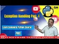 Exception Handling in Python Learn Complete Python Course Free