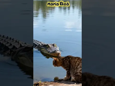 😱🐊🐱🤔😆#shortskids #mariaeloa24shorts #funny #shortscats #shortvideo #fyy