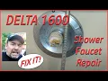 SHOWER DRIPPING How to Fix a Delta Shower Faucet leak Single Handle Universal Seals Delta 1600