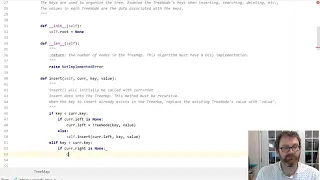 Binary Search Tree - Insert into TreeMap Code