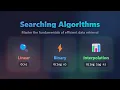 Searching Algorithms Explained Linear Binary Interpolation Search for Beginners