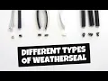 Different Types of Window and Door Weatherseal and Weatherstripping