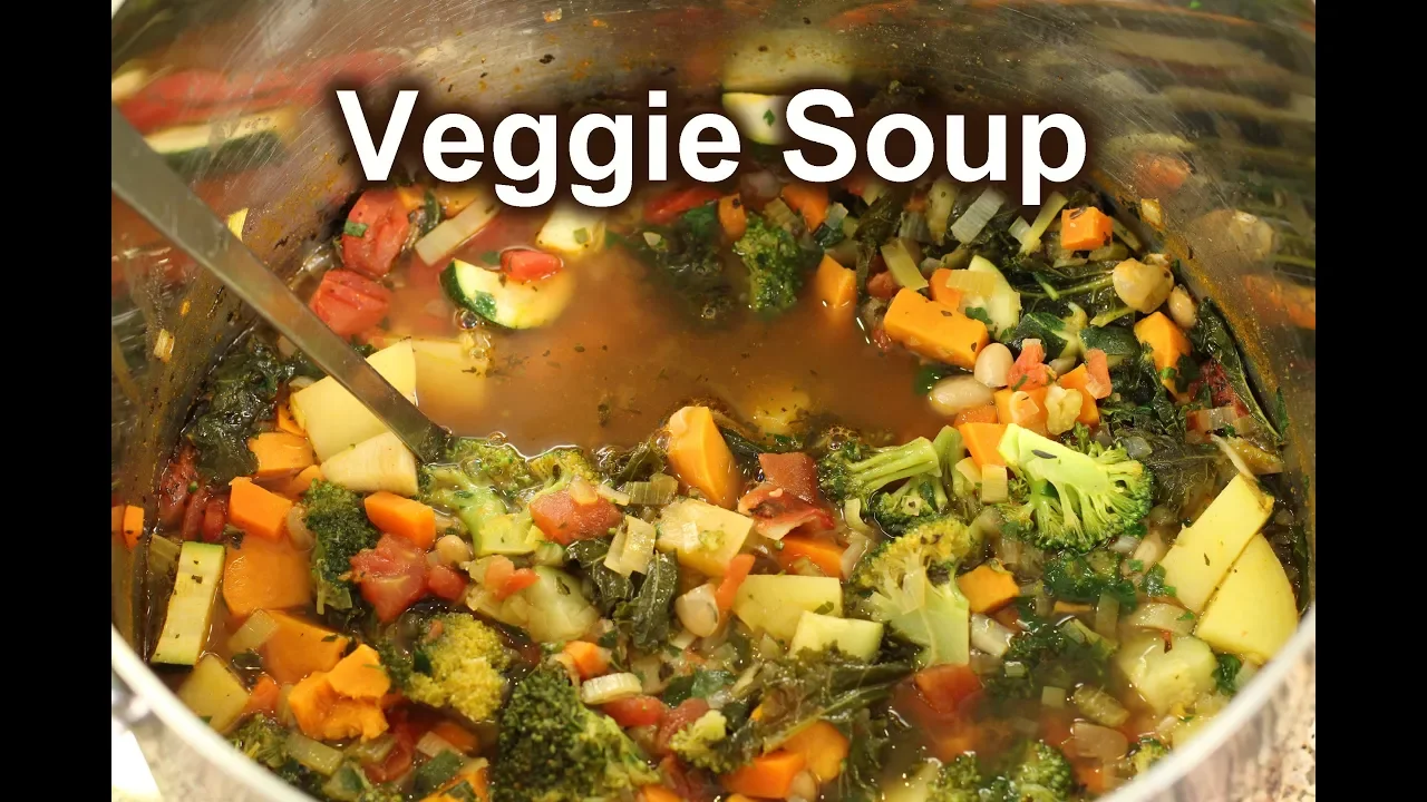 Healthy Vegetable Soup Recipe   Rockin Robin Cooks