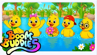 Five Little Ducks | Learn Numbers & Counting | Kids Learning Song | Boom Buddies