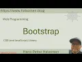 Web Programming - Bootstrap and Icon Libraries