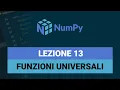 Universal Functions UFUNC - NumPy Tutorial Italian 13