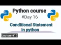 Python Conditional Statements Tutorial in Urdu Hindi if else elif Explained for Beginners