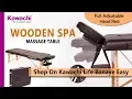 How To Use kawachi wooden easy foldable lightweight massage bed for home and spa