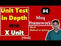 4 Moq Framework for unit testing c Mock a method or service xUnit Test tutorial Hindi