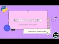 ACM-W Intro to Python No Experience No problem