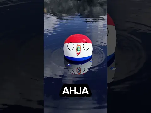 La reacción de Paraguay al agua 🤣 #countryballs #shorts #paraguay