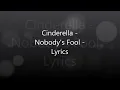 Cinderella - Nobody's Fool - Lyrics