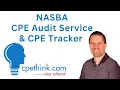 NASBA CPE Audit Service and CPE Tracker on Cpethink com